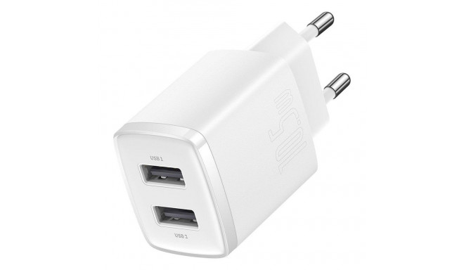 CHARGER BASEUS USB-AX2 10.5W valge