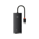 Hub USB-A 4xUSB 3.0 pordid 25 cm, must