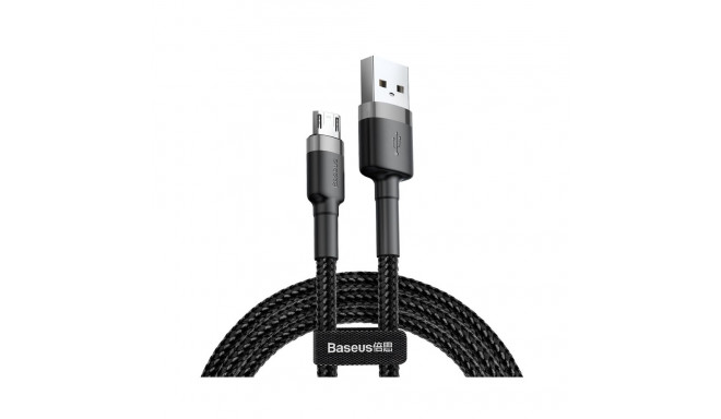 Cable USB A - micro USB 2m QC3.0 Cafule grey+black BASEUS