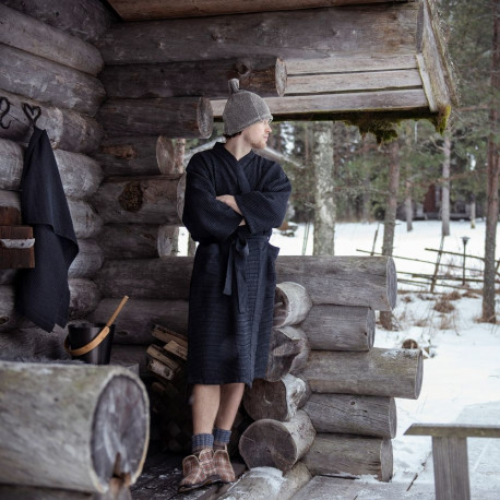 Bathrobe RENTO GREY, L/XL