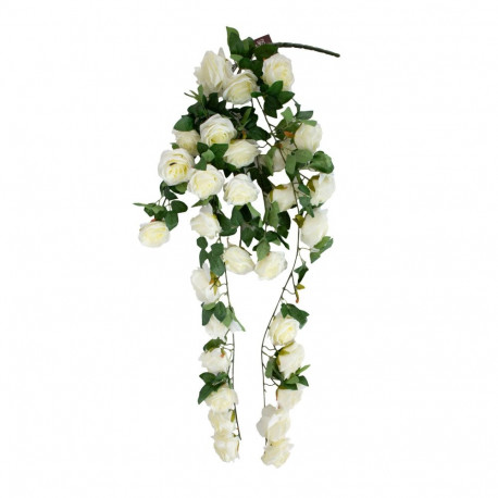 Kunstlill FLOWERLY rippuv oks H120cm, valge roos