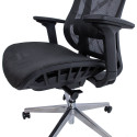 Töötool FLEX 70x70xH116-126cm, must
