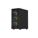 Genesis Gaming PC Case | Diaxid 605 ARGB | Black | Midi Tower | Power supply included No