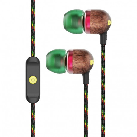 Marley Smile Jamaica juhtmega kõrvasisesed kõrvaklapid mikrofoniga rasta