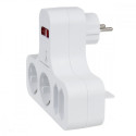 Power socket x4 with switch Maclean MCE224 G