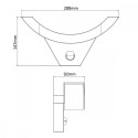 LED Lamp With Motion Sensor 10W MCE290 GR