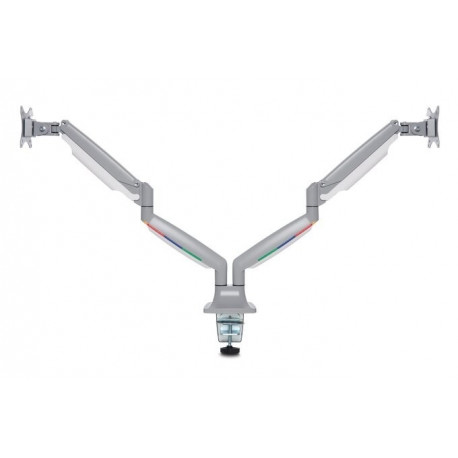 One-Touch Height Adjustable Dual Monitor Arm