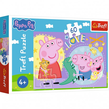 TREFL PEPPA PIG Pusle Põrsas Peppa, 60 osa