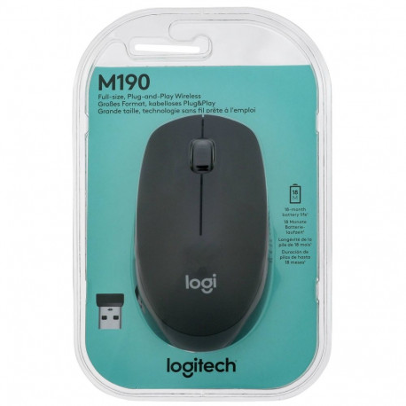 Logitech Mouse M190 Wireless (910-005905) (910005905)