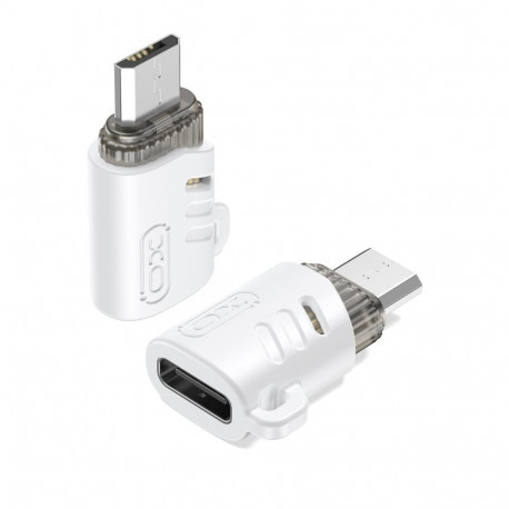 XO adapter NB256H | USB-C microUSB-le | valge