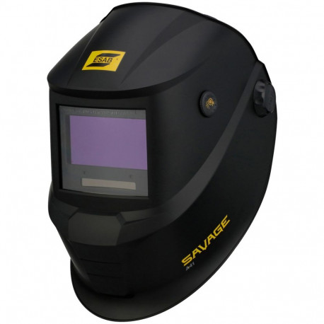 Auto-darkening welding mask SAVAGE A41, black, interchangeable batteries