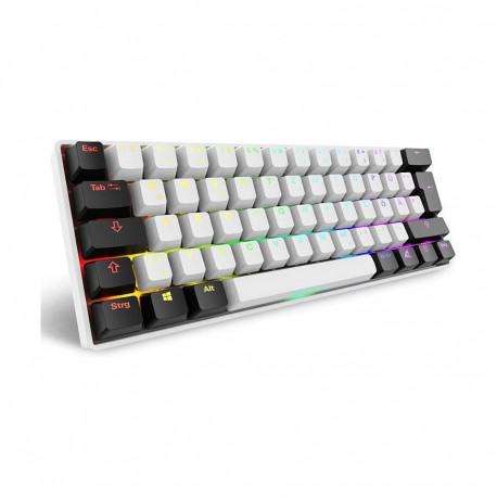Sharkoon Skiller SGK50S4 Gen2 valge-kollane DE mänguklaviatuur