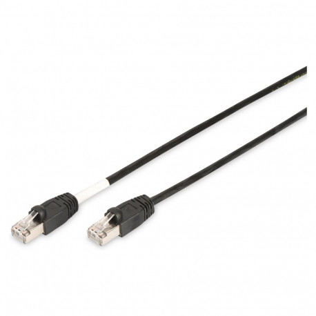 "DIGITUS Patchkabel Cat6 S/FTP 2xRJ45 10.0m schwarz Outdoor"