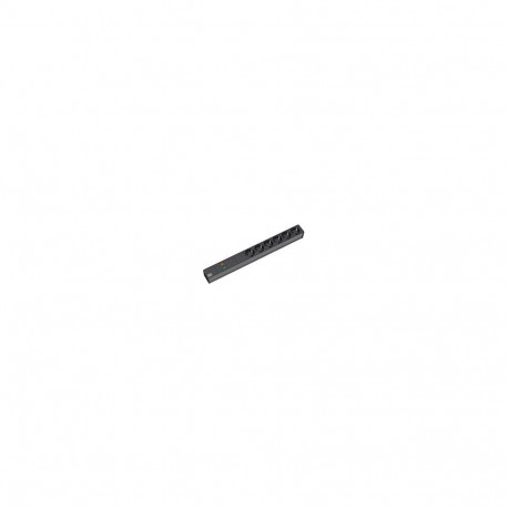 Bachmann 48,26cm 19-tolline 6-osaline pistikupesade paneel GVS ilma lülitita must