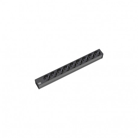 Bachmann 48,26cm 19-tolline 9 pesaga pistikupesa paneel ilma lülitita must