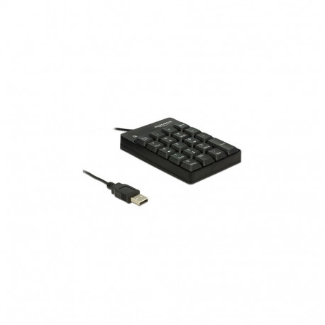 DELOCK USB 19 klahviga numbristik must