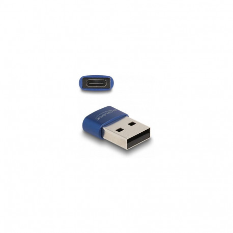 "Delock USB2.0 ADA USB Typ-A Stecker zu USB Type-C BU blau"
