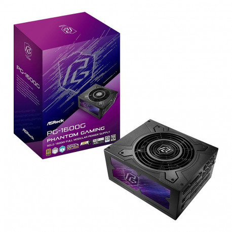 ASRock Phantom Gaming toiteplokk PG-1600G 1600W ATX 80+ Gold, must, jaemüügipakend