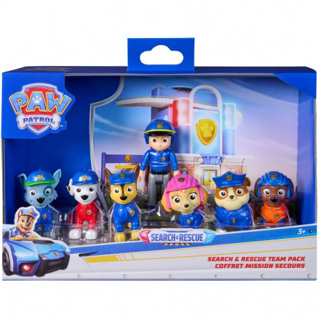 Paw Patrol - Search & Rescue: Figuren-Set mit 7 Charakteren