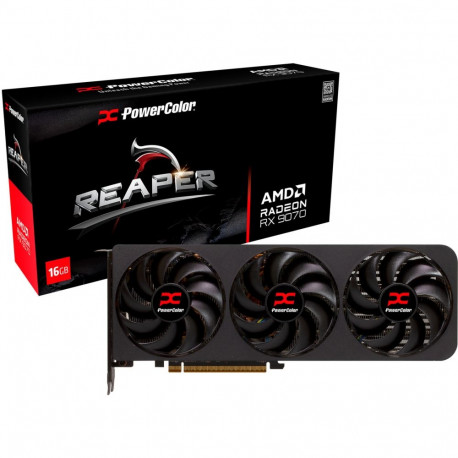 PowerColor Radeon RX 9070 Reaper 16GB (black, RDNA4, GDDR6, 3x DisplayPort, 1x HDMI 2.1)