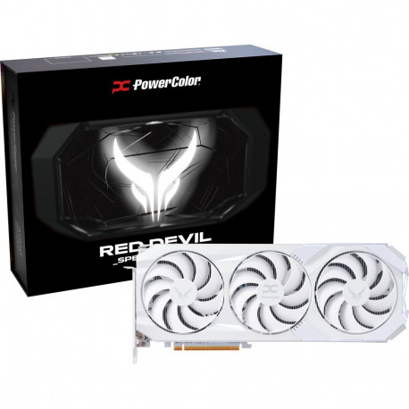 Radeon graafikakaart RX 9070 XT Red Devil 16GB OC RDNA4 GDDR6 3x DisplayPort 1x HDMI 2.1, valge