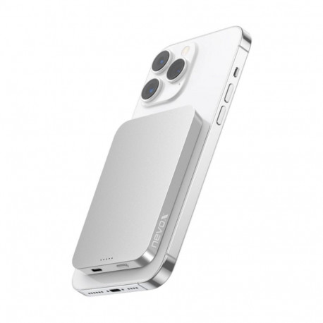 Nevox Wireless Magnetic POWERBANK QI2 - 5000mah (silver/white)