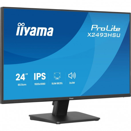 Iiyama ProLite X2493HSU-B1 (60.5 cm (23.8 Zoll), schwarz (matt), FullHD, IPS, HDMI, DP, USB-Hub, Ada