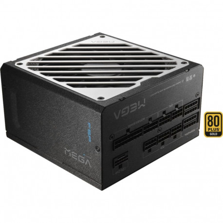 MEGA toiteplokk GM 1000W 1x 12-Pin suure võimsusega GPU-pistik 3x PCIe kaablihaldus, must/valge