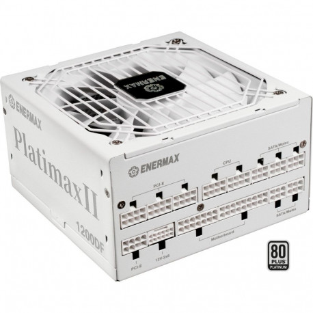 toiteplokk Platimax II D.F. 1200W 1x 12-Pin High Power GPU 3x PCIe kaablihaldus 1000W, valge