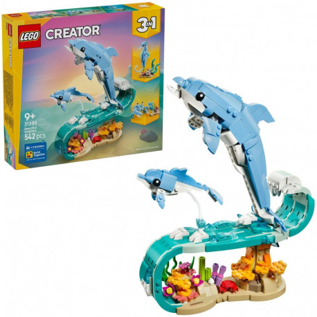 Creator 3-ühes ehituskomplekt 31385 mereelukad kaunid delfiinid