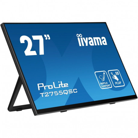 ProLite monitor T2755QSC-B1 68.4cm (27 Zoll) WQHD IPS puuteekraan USB-hub, must (matt)