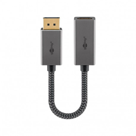 Plus adapterkaabel DisplayPort > HDMI 8K@60Hz 20cm 32Gbit/s, hall
