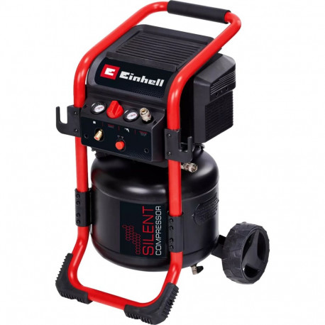 Kompressor TE-AC 240/24 Silent (schwarz/rot, 1.500 Watt)