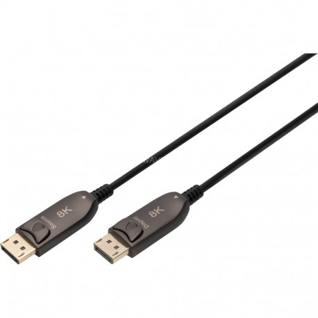 DisplayPort AOC Hybrid Glasfaserkabel, UHD 8K (schwarz, 20 Meter)