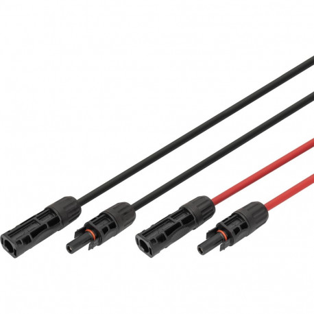 Digitus solar cable extension O 6mm2 PV 1,500 volts (2x 10 meters - 1x red, 1x black, MC4 plug / soc