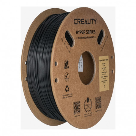 PLA Hyper Carbon 3D-filament 1kg 1,75mm rullil, must
