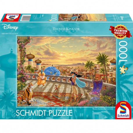 Thomas Kinkade Studios: Disney Dreams Collection - Jasmine Dancing in the Desert Sunlight (1000 Teil