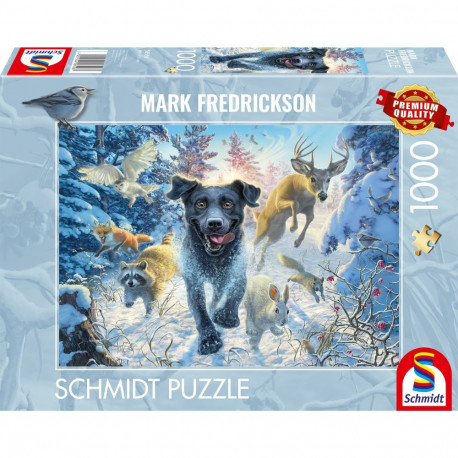 Mark Fredrickson pusle koeraarmastus labrador lumel 1000 Teile, must