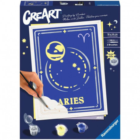 Ravensburger CreArt - Zodiac sign Aries, painting