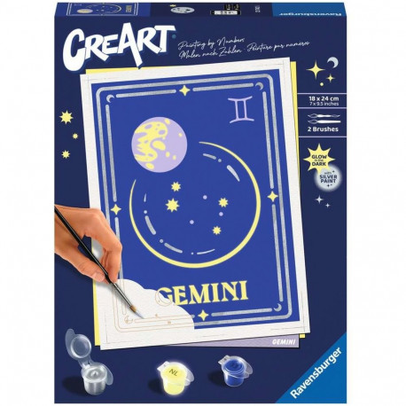 Ravensburger CreArt - Gemini zodiac sign, painting