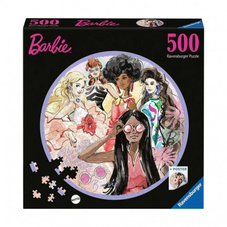 Ravensburger round puzzle Barbie - Global Style Icon Since 1959 500 pieces