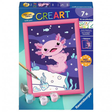 Ravensburger CreArt - Axolotl, painting