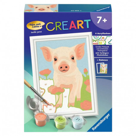Ravensburger CreArt - Cute domestic pig, painting