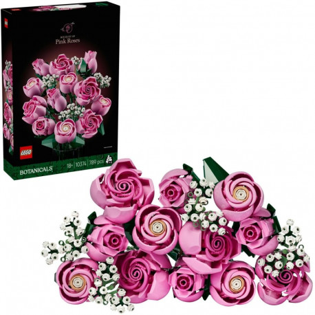 LEGO 10374 Botanicals Pink Rose Bouquet Construction Toy