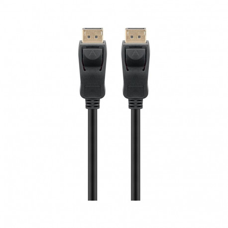 goobay DisplayPort 2.0/2.1 cable, 16K @ 60Hz, 80 Gbit/s black, 3 meters