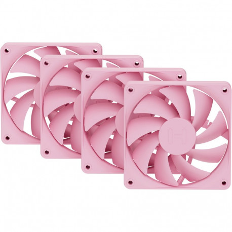 HYTE FA12, pink case fans, 4-pack, 120 mm