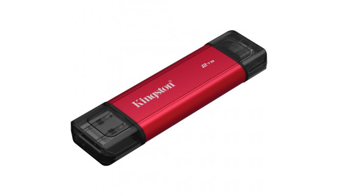 Dual Portable 2 TB, Externe SSD (rot/schwarz, USB-A- und USB-C)