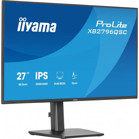 iiyama ProLite XB2796QSC-B1, LED monitor - 27 - black (matte), QHD, IPS, HDMI, DP, USB-C, USB hub