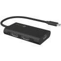 ICY BOX IB-AD1030-C, adapter black, USB Type-C, HDMI