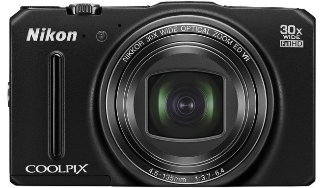 Nikon Coolpix S9700, melns